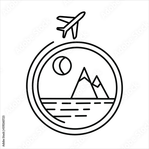 Mountain Logo Template. Vector Illustrator. Vector illustration