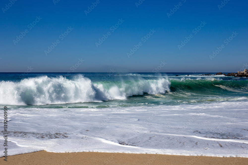 A view on the Pacific ocean coast 