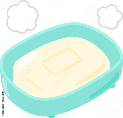 石鹸ケースに入った石鹸