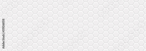 Embossed hexagon. Abstract honeycomb. Abstract tortoiseshell. Abstract football. Grey background
