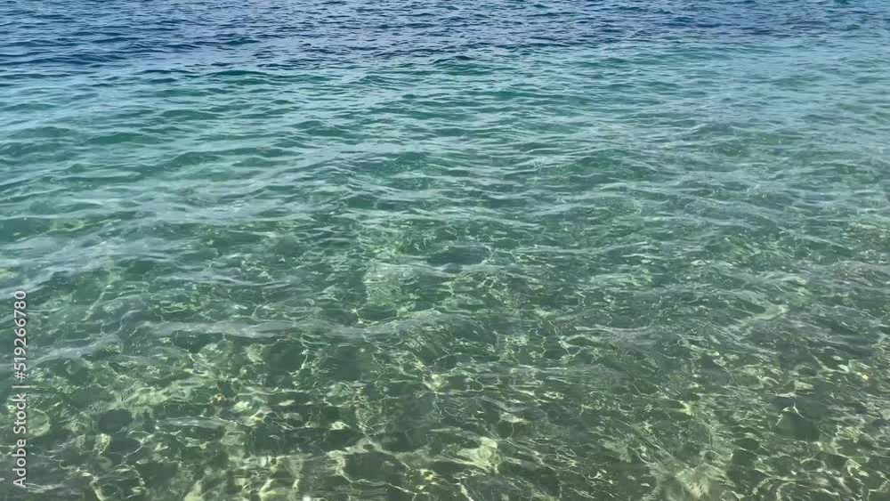 Seascape of clear water on the sea. Clear water on the ocean, sea or lake. Water ripples in the sun. Seascape of clear water on the sea. Clear water on the ocean, sea or lake. Water ripples in the sun.