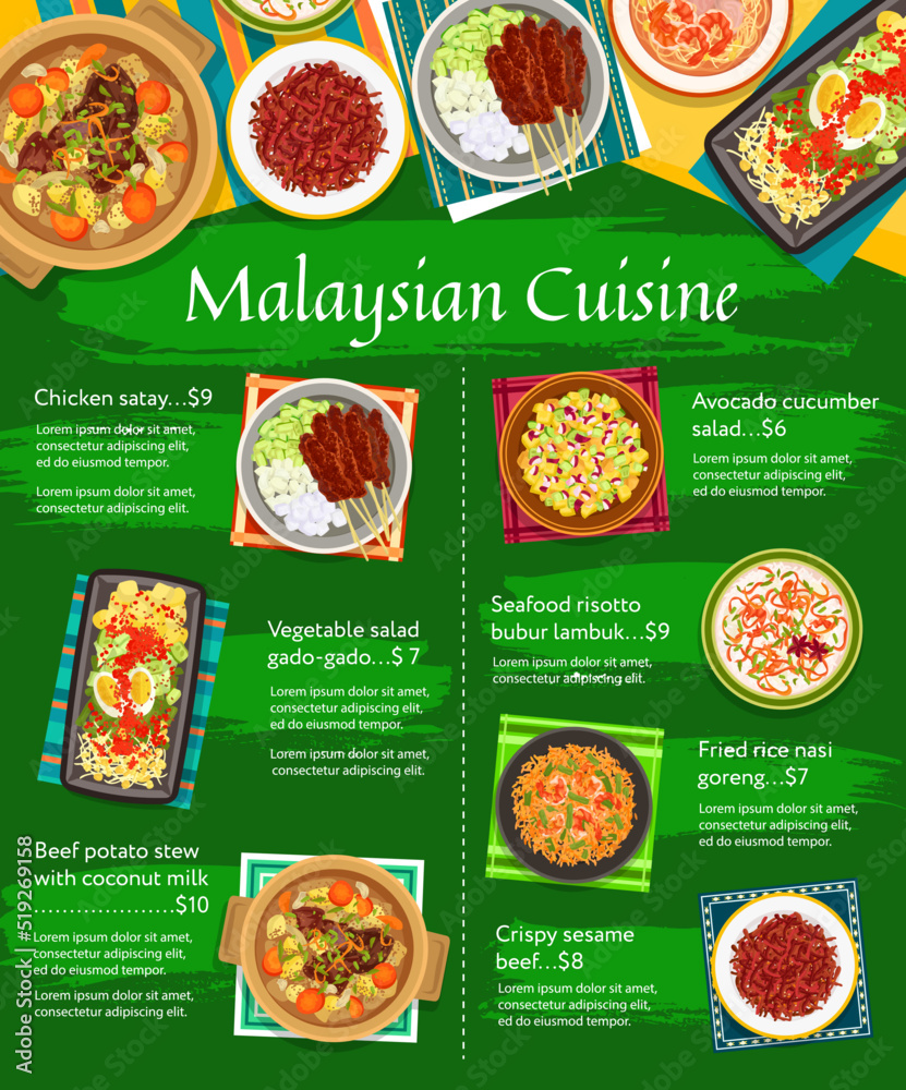 Malaysian Cuisine Menu Asian Lunch Food Dishes And Dinner Meals malaysian-cuisine-menu-asian-lunch-food-dishes-and-dinner-meals