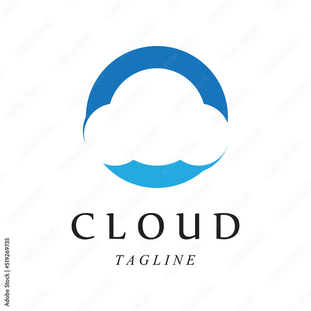 Cloud template vector illustration design Cloud template vector illustration design