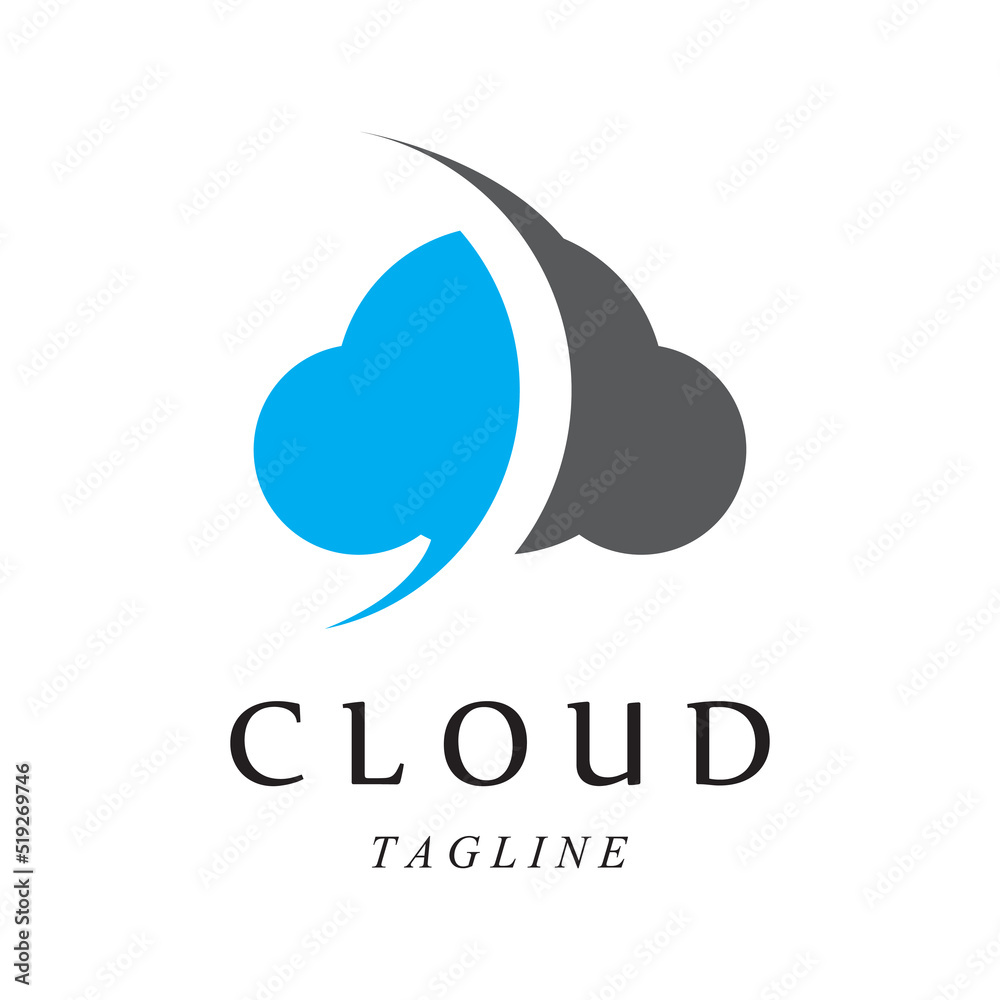 Cloud template vector illustration design Cloud template vector illustration design