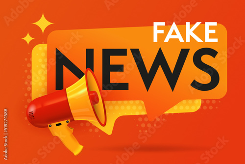 Fake news info banner template