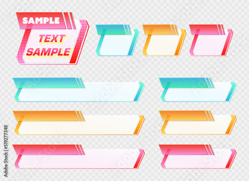 ２行のニュース番組風の清潔感のあるテロップベース