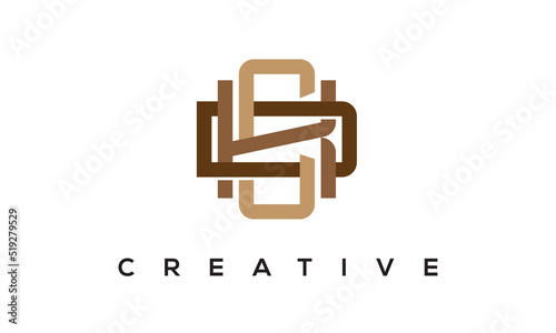 CKD initial monogram logo, creative typography logo vector template.