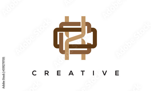 XCO initial monogram logo, creative typography logo vector template. photo