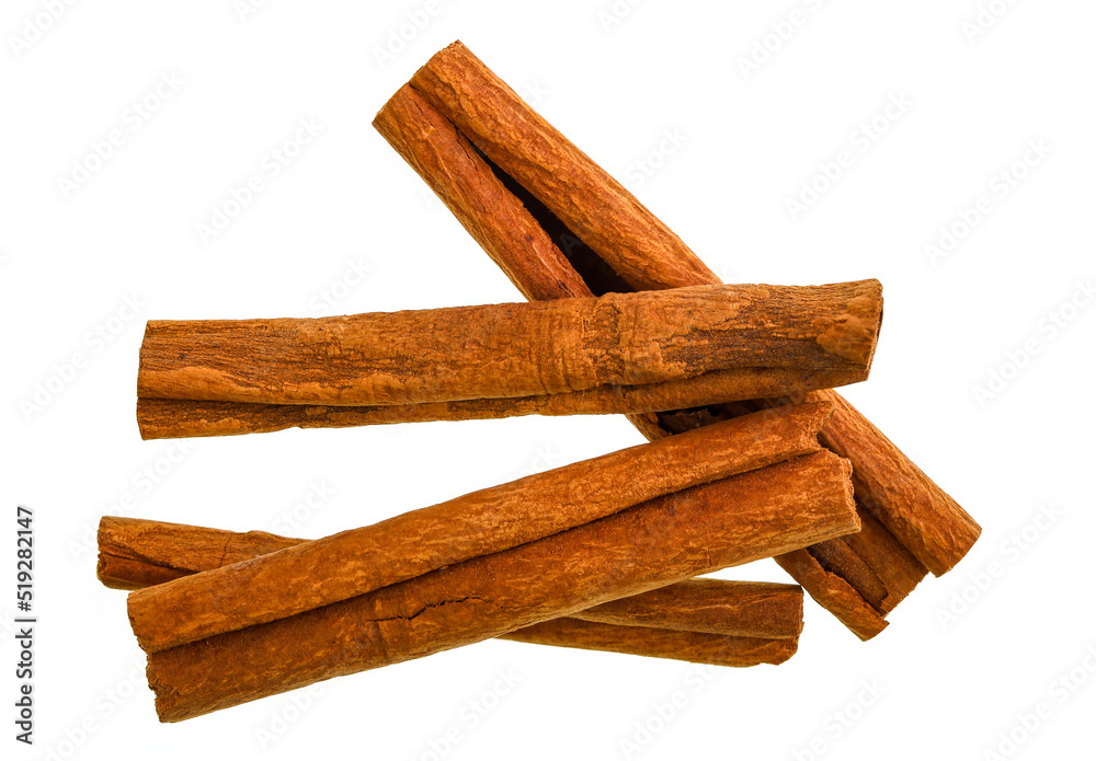 Cinnamon Sticks Isolated on White Background Cinnamon Sticks Isolated on White Background
