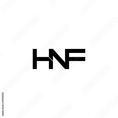 hnf letter original monogram logo design