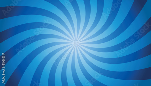 White And Blue Sunburst Background - Twisted Wallpaper Vector Illustration