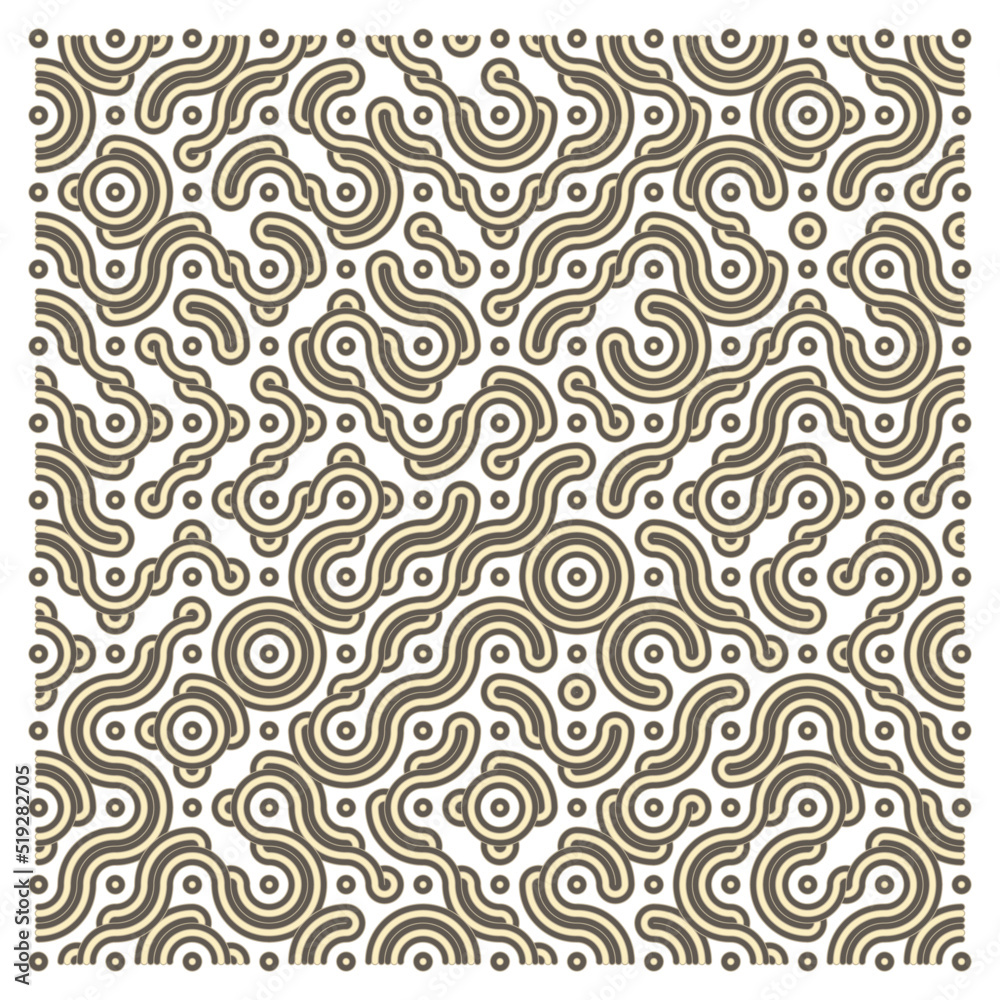 Color truchet tiling connections illustration