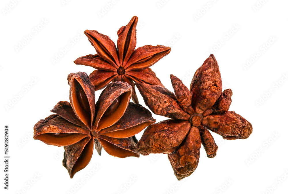 Star Anise Isolated on White Background Star Anise Isolated on White Background