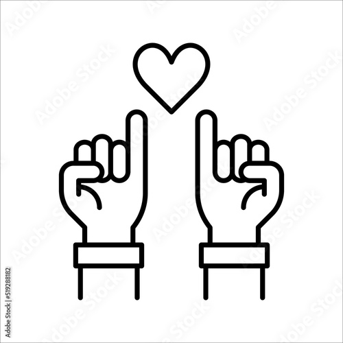 Pinky swear, or pinky promise icon. vector illustration on white background