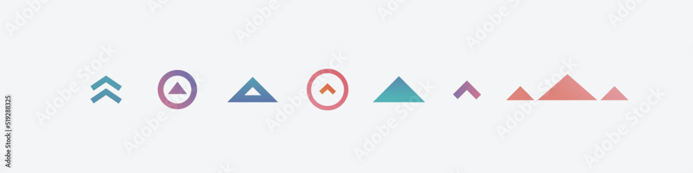 Vector swipe up symbol set modern gradient style isolated on background for instagram stories design blogger, scroll pictogram. Arrow up logo. 10 eps Vector swipe up symbol set modern gradient style isolated on background for instagram stories design blogger, scroll pictogram. Arrow up logo. 10 eps