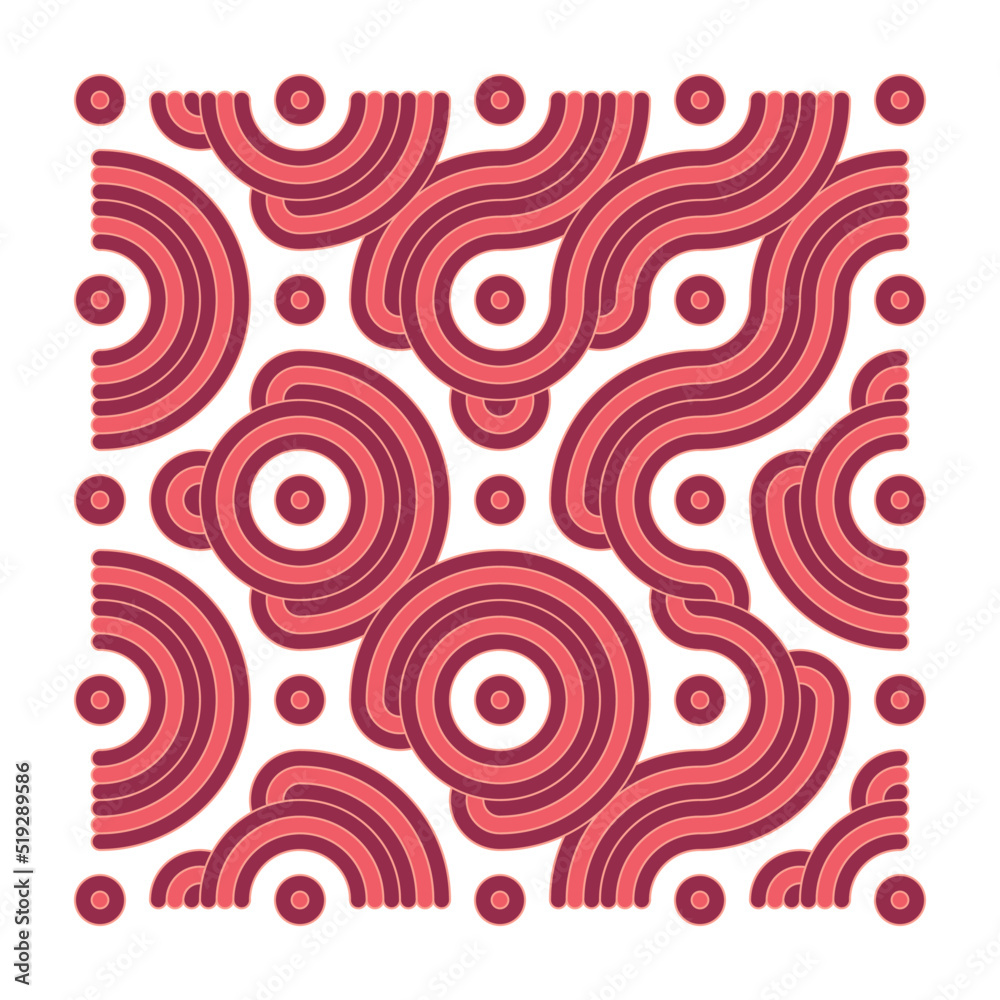 Color truchet tiling connections illustration Color truchet tiling connections illustration
