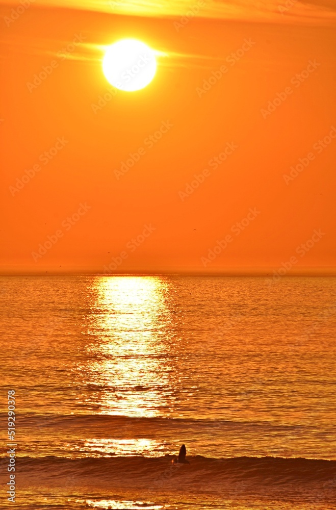 Landscape with a beautiful sunset at Blouberg beach in Cape Town South Africa Landscape with a beautiful sunset at Blouberg beach in Cape Town South Africa