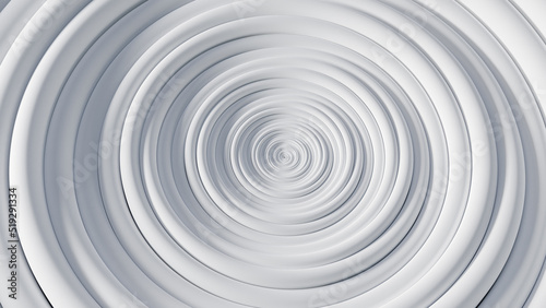 Circular waves on a white flat surface