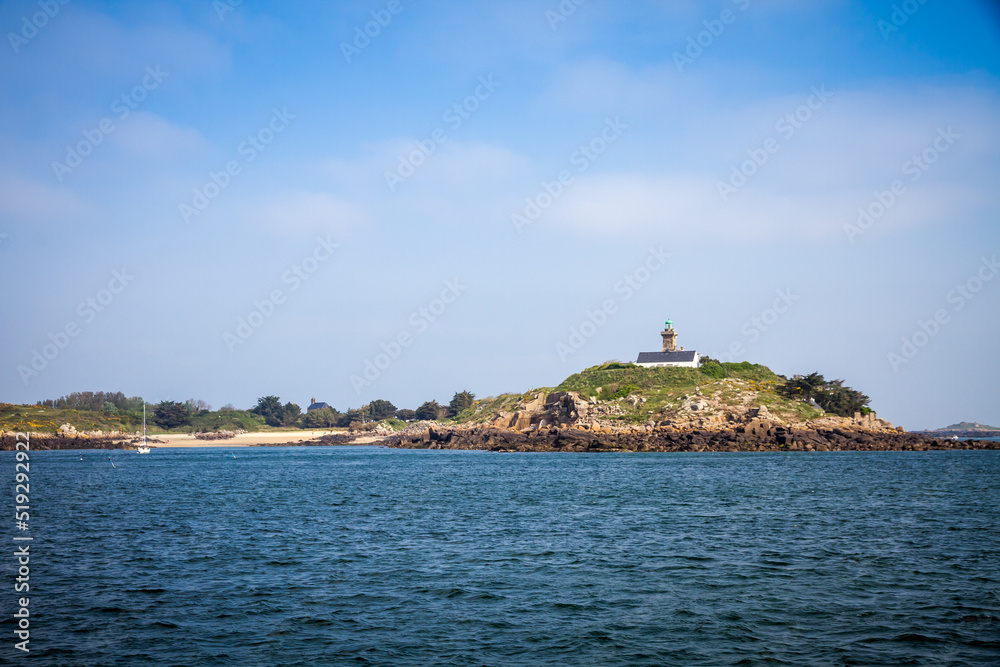 Chausey island landscape in Brittany, France