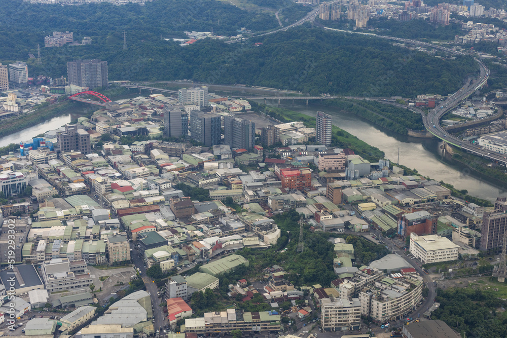 Top view of Taipei city