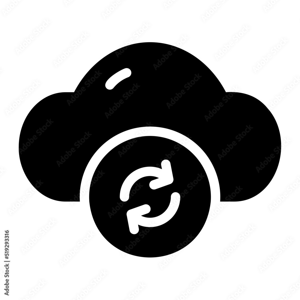 mobile sync glyph icon mobile sync glyph icon