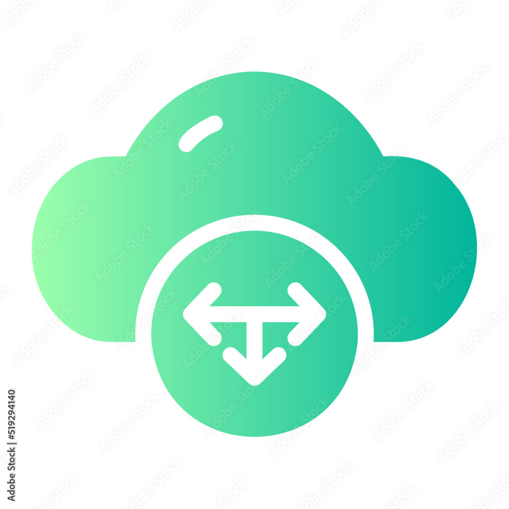 t junction gradient icon t junction gradient icon