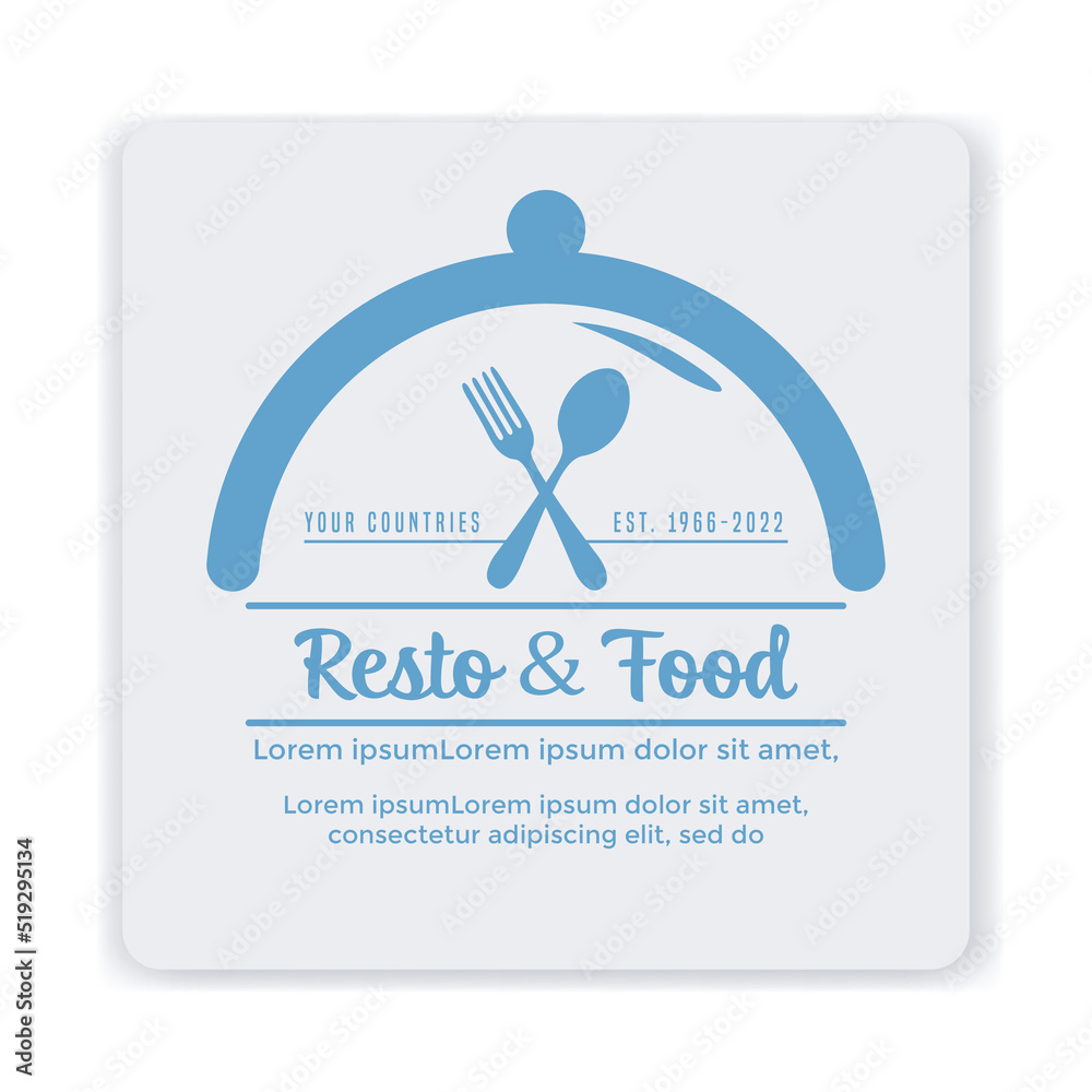 food drink restaurant logo editable Stock Vector | Adobe Stock