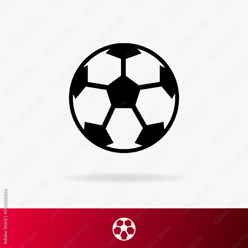 Fototapeta premium Ball for football icon set isolated on background for tournament, soccer cup logo. Vector Illustration