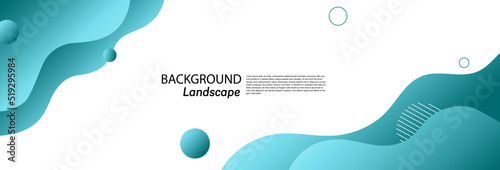 Panoramic abstract background with  cut out paper layers composition. fluid 3d in popup shape illustration for poster layout, banner, and copy space.