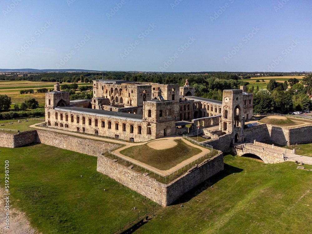 Krzyztopor Castle in Ujazd is a ruin full of magic and mystery lost among the fields and hills of Opatów Land, Poland Krzyztopor Castle in Ujazd is a ruin full of magic and mystery lost among the fields and hills of Opatów Land, Poland