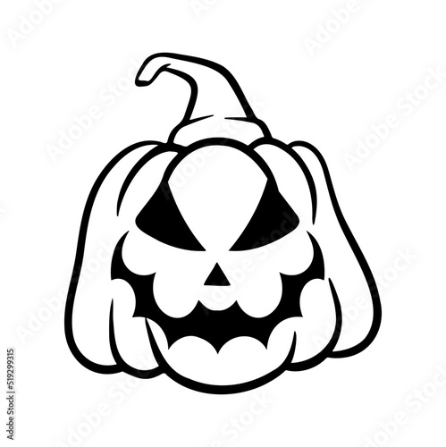 halloween pumpkins Jack O Lanterns faces. pumpkin icon. Scary Halloween pumpkin. 