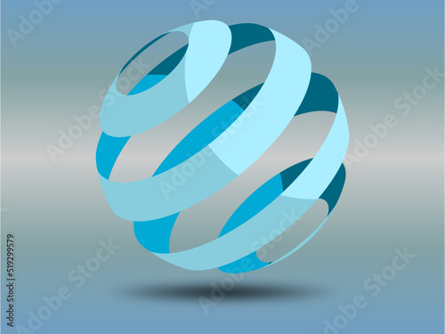 layered sphere icon photo