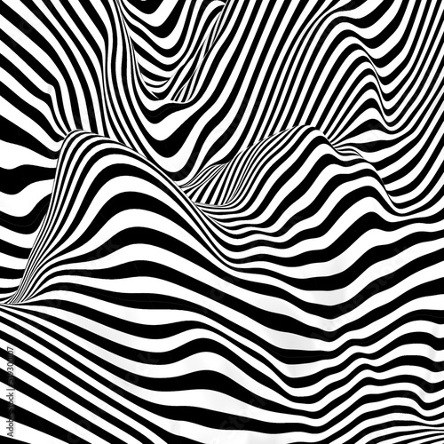 Psychedelic distorted lines...