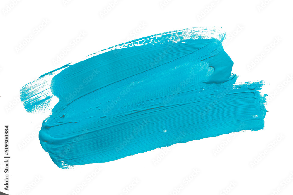 light blue brush isolated on a white background