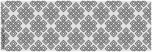 Mongolian traditional element. Seamless pattern. Vector background.  photo