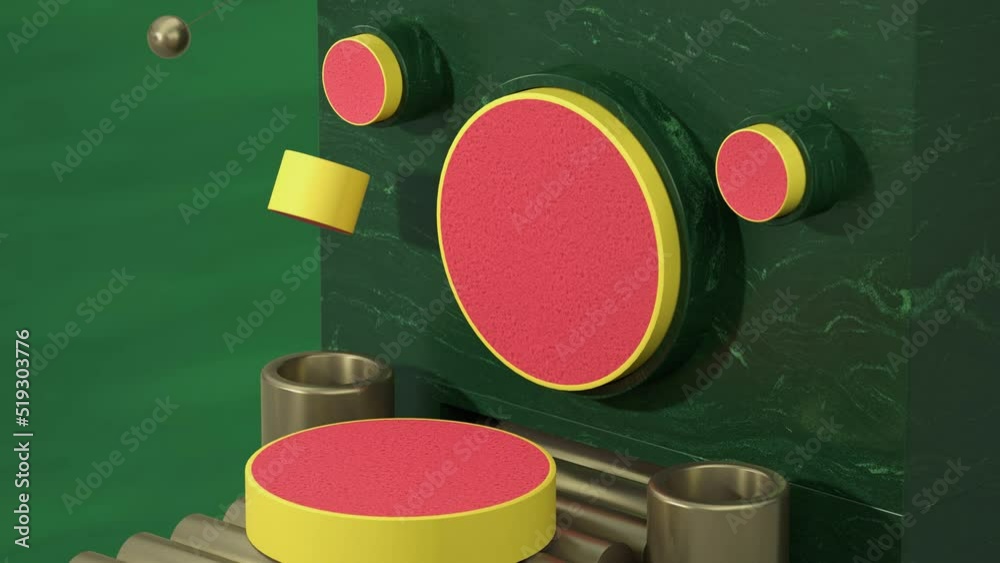 Satisfied loop. Relaxing slicing. Satisfying looped relax and calm video with yellow red candy conveyor. 
Enjoyable colors and kinetic sand slice.