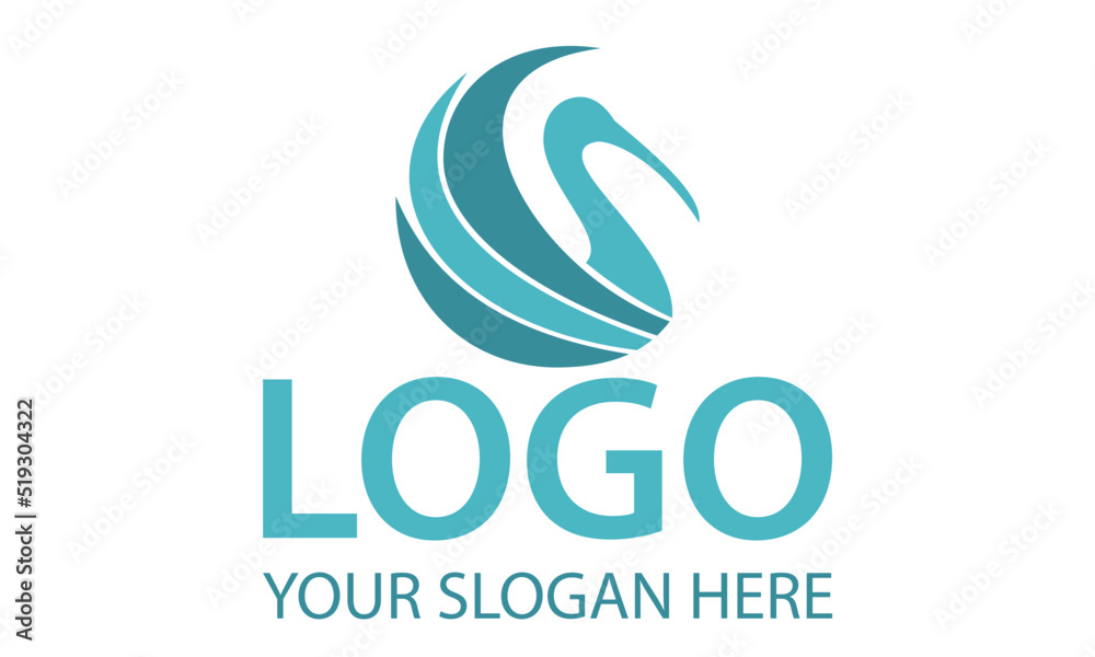 Blur Color Abstract Bird Luxury Goose Logo Design Blur Color Abstract Bird Luxury Goose Logo Design