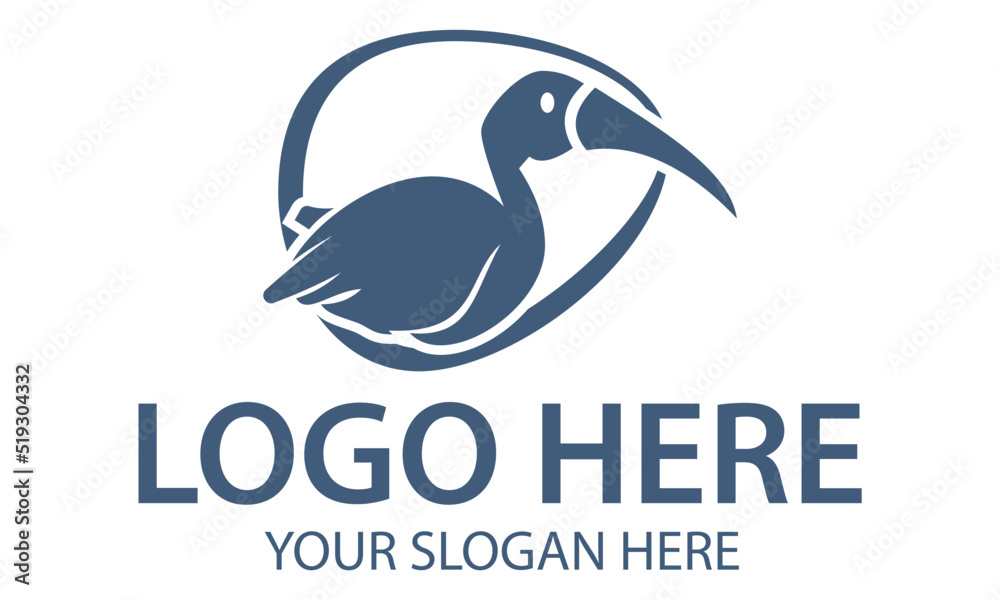 Blur Color Abstract Bird Luxury Goose Logo Design Blur Color Abstract Bird Luxury Goose Logo Design