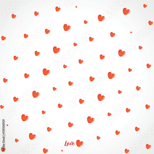 Fototapeta Naklejka Na Ścianę i Meble -  Background Pattern Love vector image