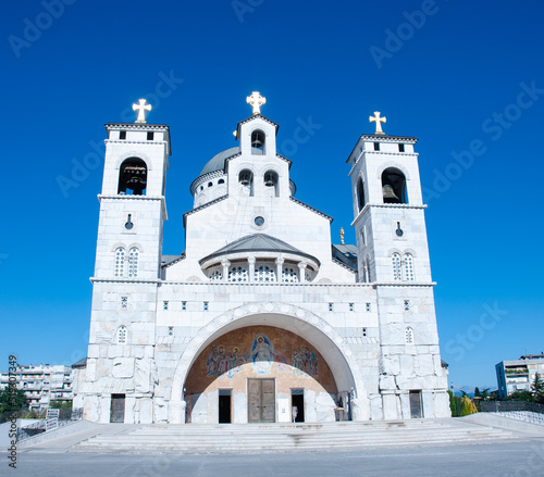 The temple of the Resurrection of Christ in Podgorica, Montenegro