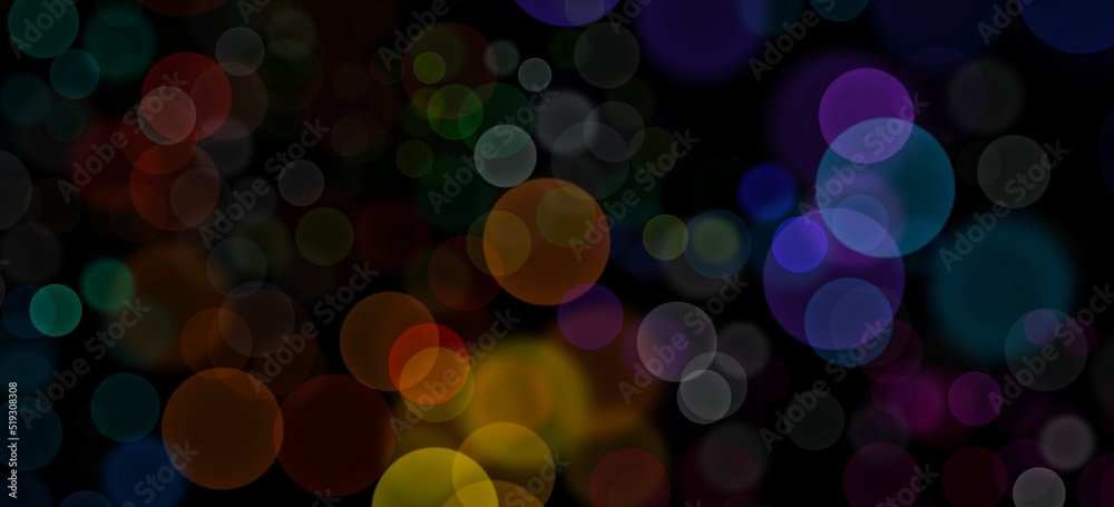 Colorful bokeh light 3d illustration Colorful bokeh light 3d illustration