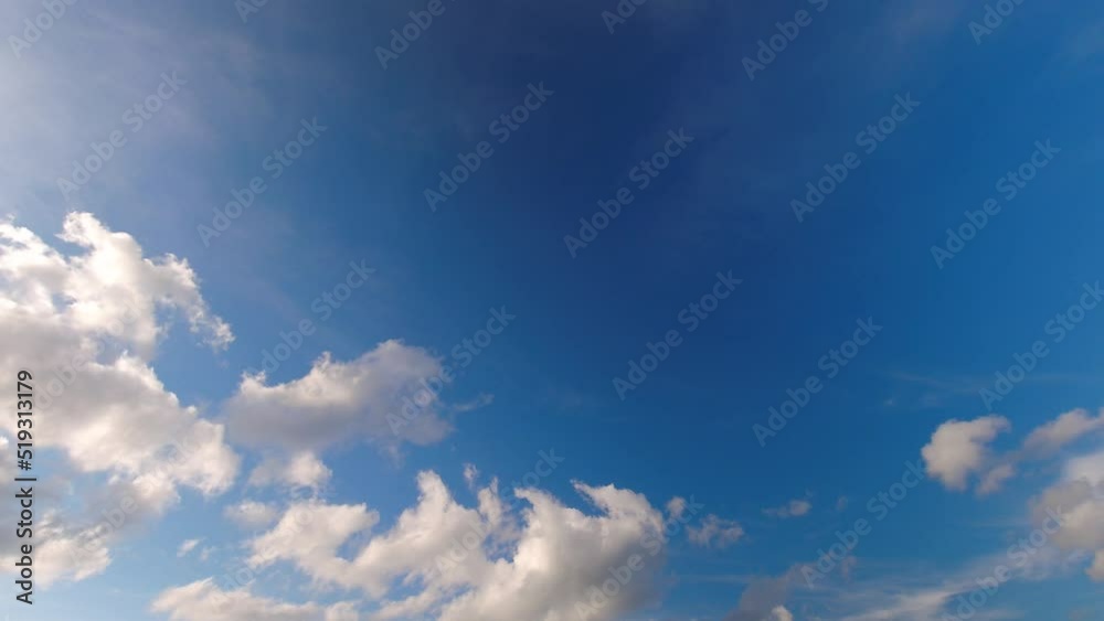 Cloud timelapse with copyspace on a sunny day Cloud timelapse with copyspace on a sunny day