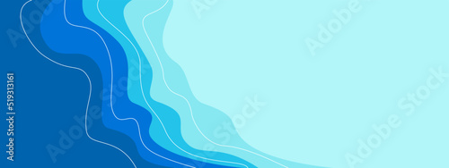 Sand and sea illustration texture. Flat lay backdrop