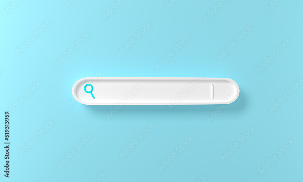 illustration of minimal blank search bar on blue background. web concept. 3d rendering. Search bar design element Bar for UI. 3D bar Browser button for website and UI design. illustration of minimal blank search bar on blue background. web concept. 3d rendering. Search bar design element Bar for UI. 3D bar Browser button for website and UI design.