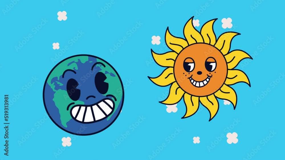 sun kawaii comic character animation sun kawaii comic character animation