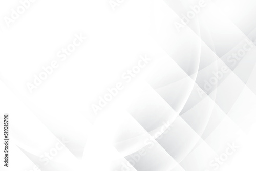 Abstract white and gray color, modern design background with geometric shape. Vector illustration.	