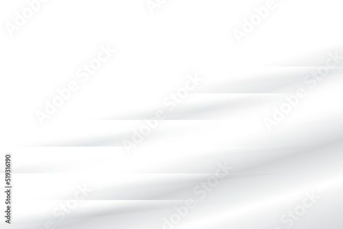 Abstract white and gray color, modern design background with geometric shape. Vector illustration.	
