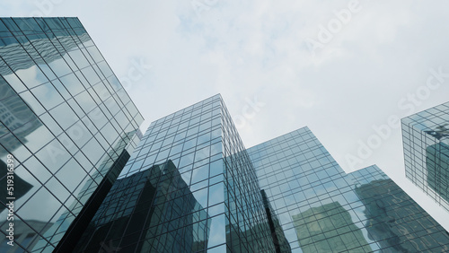 high rise office buildings  3d rendering