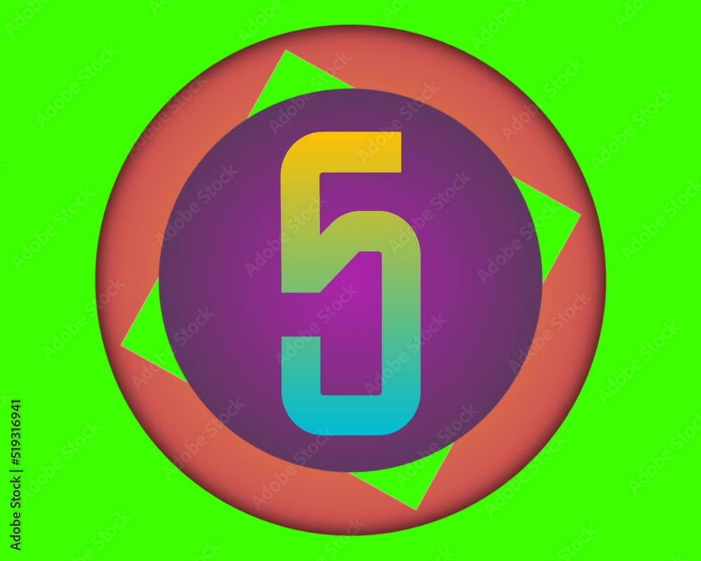 countdown animation from number 10 to 1 with green screen background countdown animation from number 10 to 1 with green screen background