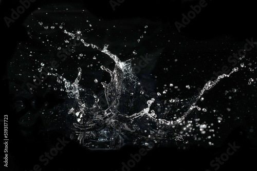 water splash black background backdrop fresh